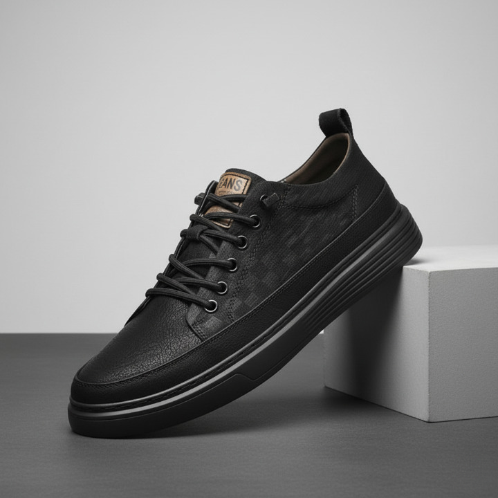 James Oxford Leather Trainers for Men