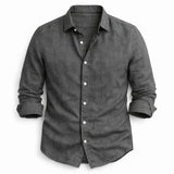 James Oxford Modern Fit Linen Shirt for Men
