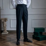 James Oxford Pleated Trousers