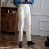 James Oxford Pleated Trousers
