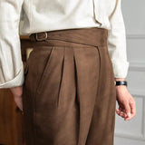 James Oxford Pleated Trousers