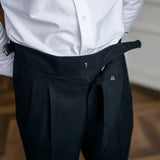 James Oxford Pleated Trousers
