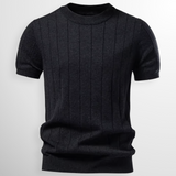 James Oxford Knit Pullover T-Shirt for Men