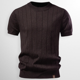 James Oxford Knit Pullover T-Shirt for Men