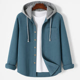 James Oxford Corduroy Hooded Shirt