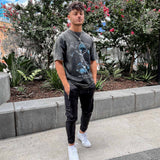 James Oxford Black Cargo Trousers