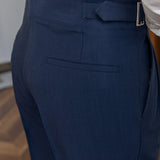 James Oxford Ellis Classic High-Waist Buckle Trousers