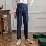 James Oxford Ellis Classic High-Waist Buckle Trousers