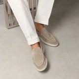 Classic Suède Loafer Light Grey