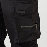 James Oxford Black Cargo Trousers