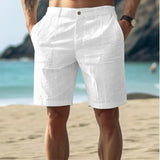George - Men's Linen Shorts with Pockets