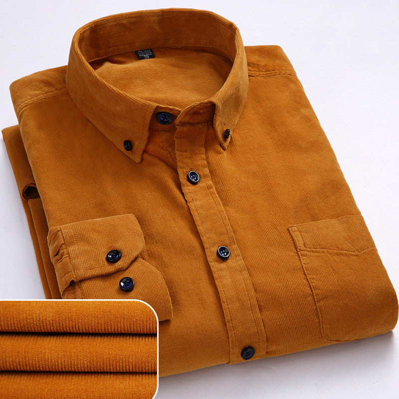James Oxford Corduroy Shirt for Men