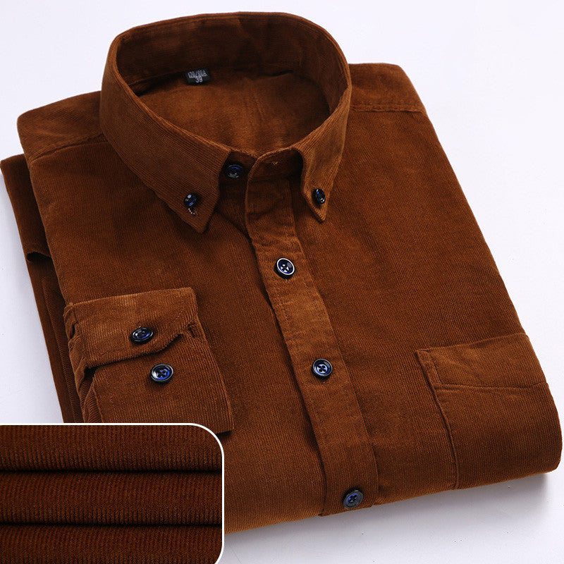 James Oxford Corduroy Shirt for Men