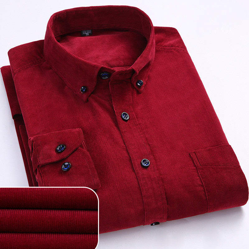 James Oxford Corduroy Shirt for Men