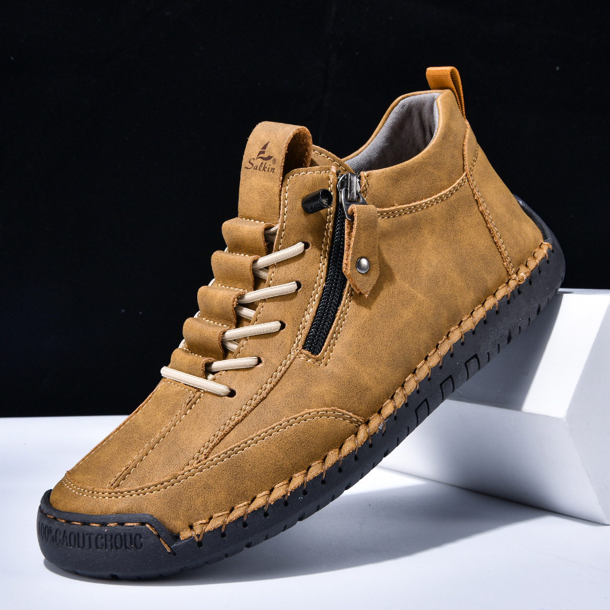 James Oxford Nubuck Zip Shoes for Men