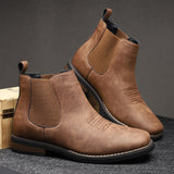 James Oxford Classic Leather Boots for Men