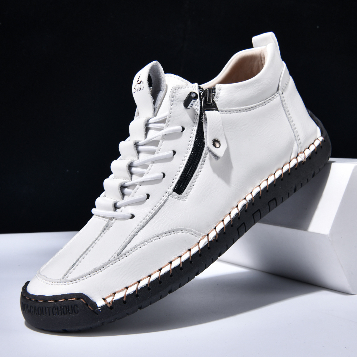 James Oxford Nubuck Zip Shoes for Men