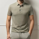 Men's Breathable Cotton Blend Polo Shirt | Refined Summer Business Casual Fit