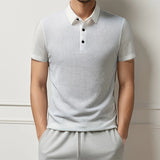 Men's Breathable Cotton Blend Polo Shirt | Refined Summer Business Casual Fit
