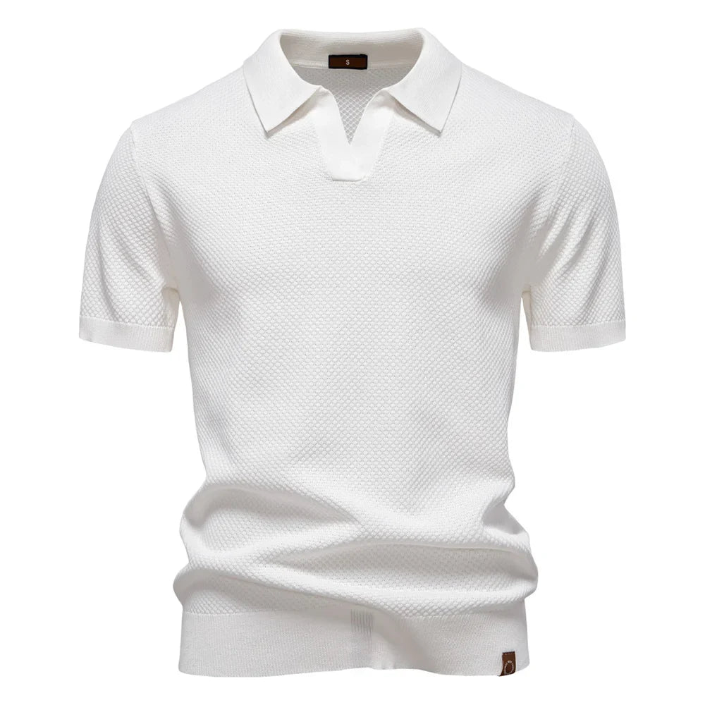 Men's Breathable Fabric Golf Polo Shirt | Refined Summer Casual Essential