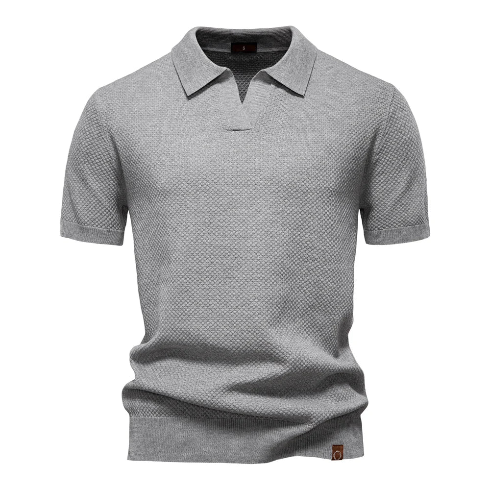 Men's Breathable Fabric Golf Polo Shirt | Refined Summer Casual Essential