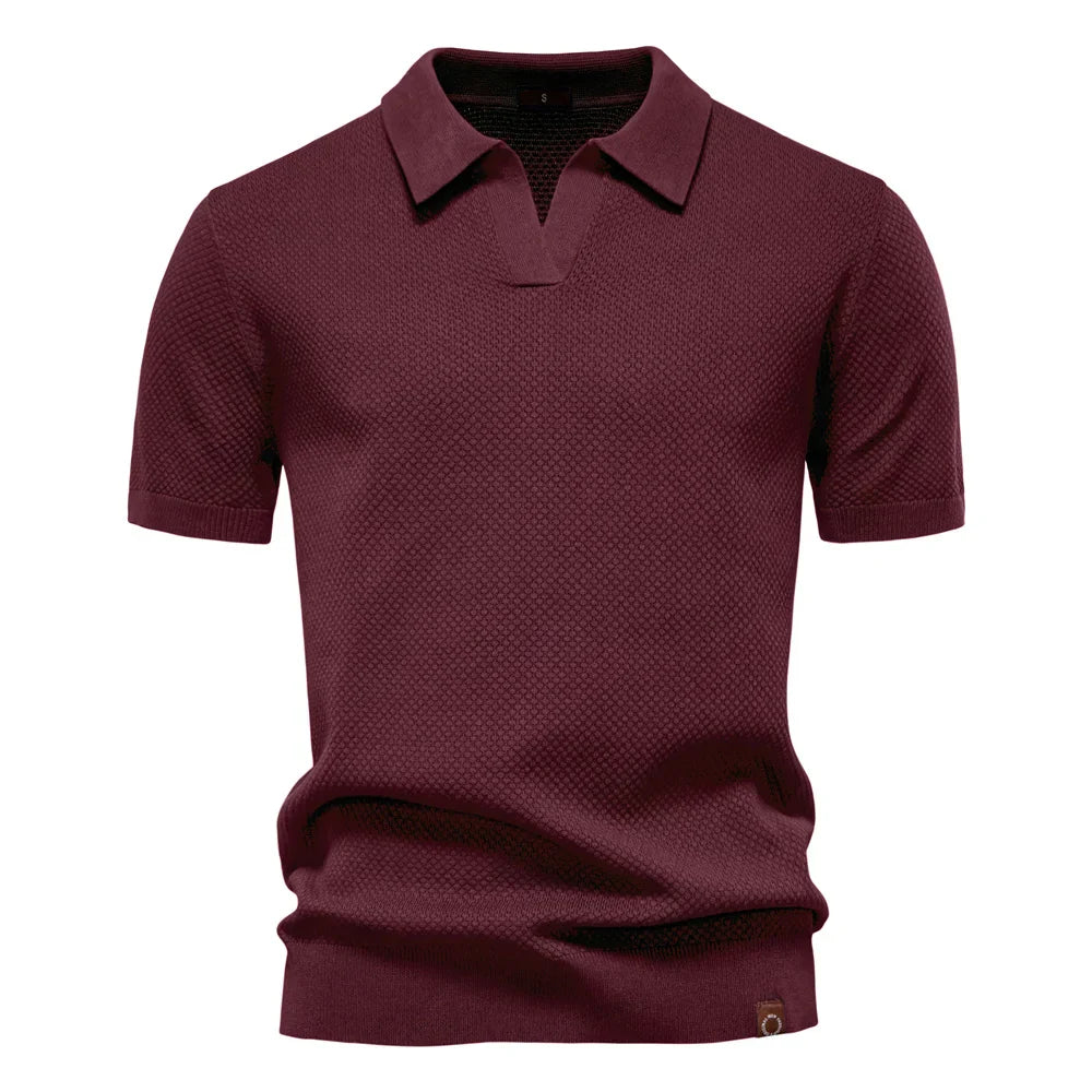 Men's Breathable Fabric Golf Polo Shirt | Refined Summer Casual Essential