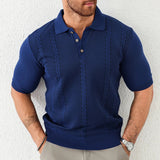 Men's Breathable Knit Polo Shirt | Tailored Classic Everyday Style