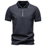 Men's Cotton Blend Polo Shirt | Lightweight Breathable Casual Essential