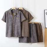 Men's Cotton Woven Summer Pajama Set | Breathable Lightweight Comfort