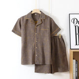 Men's Cotton Woven Summer Pajama Set | Breathable Lightweight Comfort