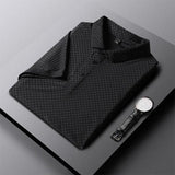 Men's Ice Silk Short Sleeve Polo Shirt | Smooth Breathable Summer Essential