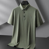Men's Ice Silk Polo Shirt | Lightweight Breathable Summer Essential