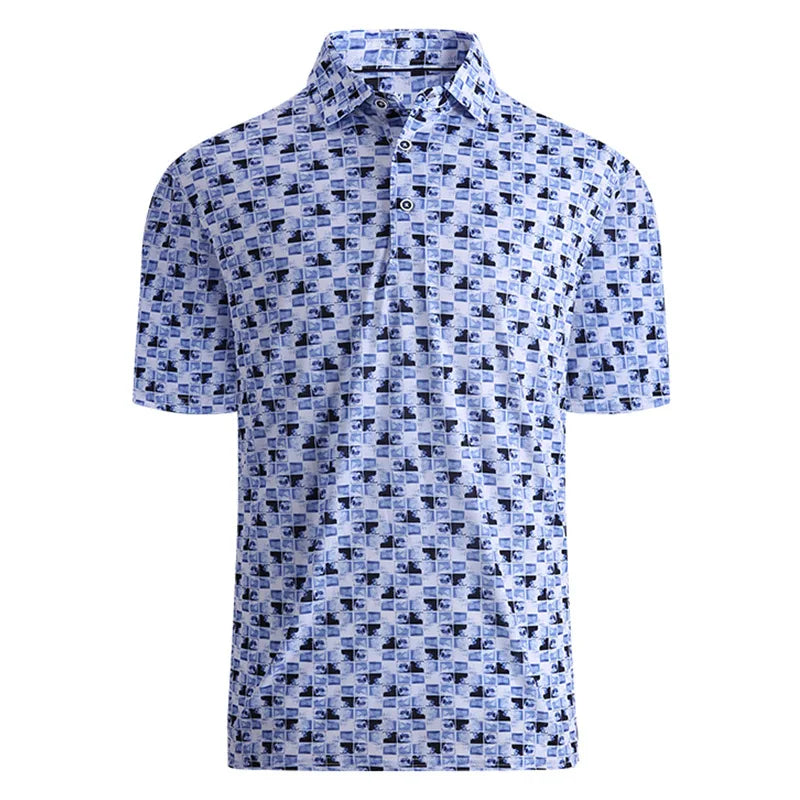 Men's Ice Silk Polo Shirt | Lightweight Breathable Summer Essential