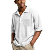 Men's Lightweight Waffle Shirt | Breathable Slim Fit Essential