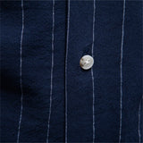 Men's Soft Cotton Stripe Short Sleeve Shirt | Casual Summer Top with Button Pocket
