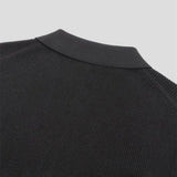 Men's Soft Knit Polo Shirt | Modern Zip-Up Casual Top | Tailored Fit Stylish Attire