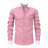 Men's Stretch Polyester Long-Sleeved Shirt | Breathable Casual Spring Essential