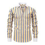 Men's Stretch Polyester Long-Sleeved Shirt | Breathable Casual Spring Essential