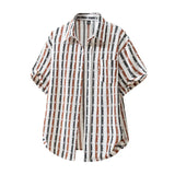 Men's Striped Knit T-Shirt | Vintage Textured Summer Essential