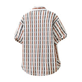 Men's Striped Knit T-Shirt | Vintage Textured Summer Essential