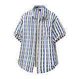 Men's Striped Knit T-Shirt | Vintage Textured Summer Essential