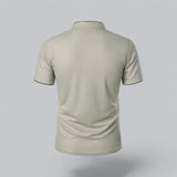 James Oxford Collarless Polo Shirt for Men