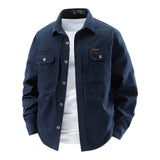 James Oxford Long Sleeve Utility Shirt for Men