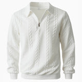 James Oxford Elegant Knit Polo Shirt for Men