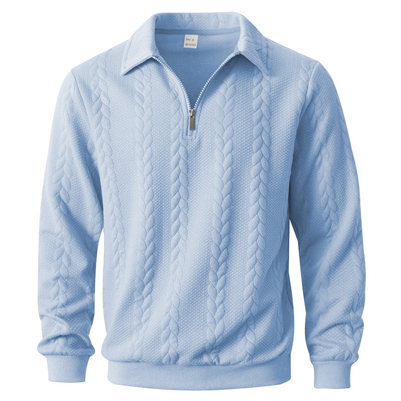 James Oxford Elegant Knit Polo Shirt for Men