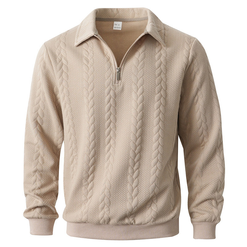 James Oxford Elegant Knit Polo Shirt for Men