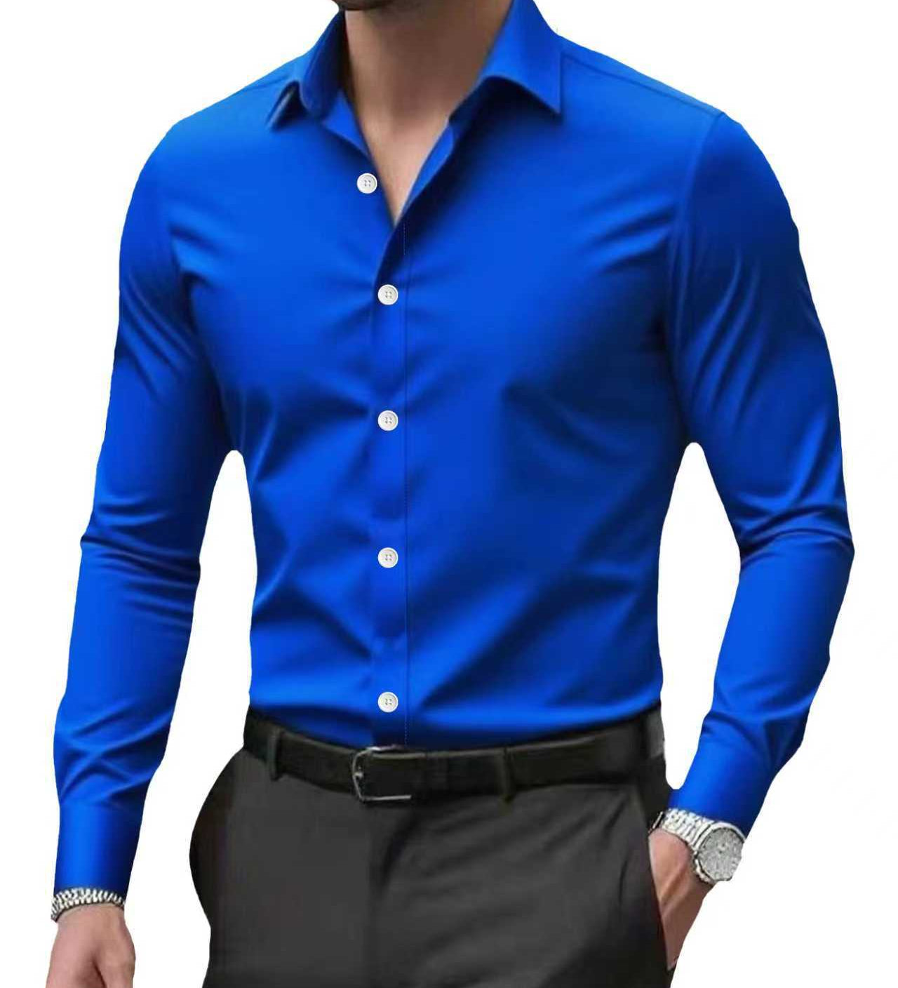 James Oxford Business Long Sleeve Shirt for Men