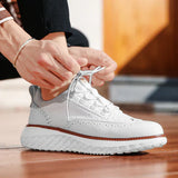 James Oxford Premium Leather Trainers