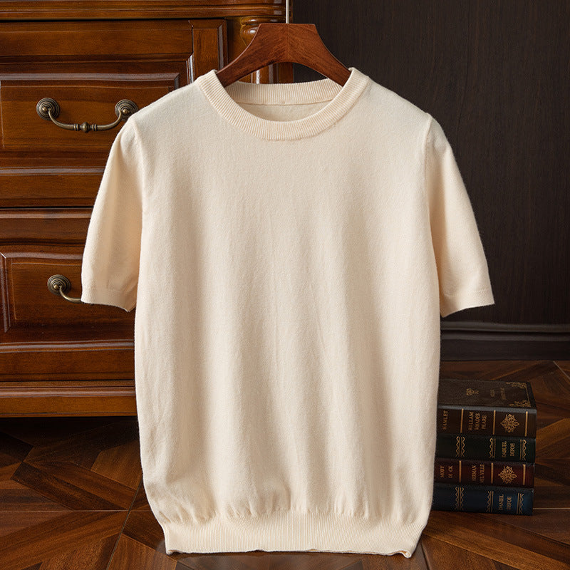 James Oxford Refined Knit T-Shirt for Men