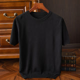 James Oxford Refined Knit T-Shirt for Men